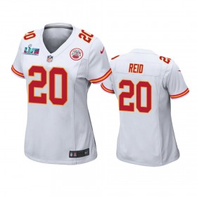 Maillot Femme Kansas City Chiefs Justin Reid 20 Game Super Bowl LVII Blanc